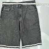 Red Ape Denim Shorts - 40W 12L Grey Cotton
