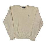 Polo By Ralph Lauren Sweater - 2XL Cream Cotton