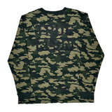 Spellout True Religion Camo Long Sleeve T-Shirt - Large Camo Cotton