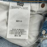 501 Levis Jeans - 38W 30L Blue Cotton