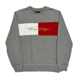 Tommy Hilfiger Sweatshirt - Large Gray Cotton