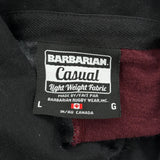 Uw-La Crosse Barbarian Asymmetric Rugby Shirt - Large Black Cotton