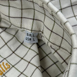 Light Tattersalls Barbour Checked Shirt - Large Cream Cotton