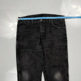 Dickies Double Knee Jeans - 37W 31L Black Cotton