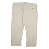 DICKIES Mens Jeans Beige Regular Straight Cotton Blend Zip W48 L30 Workwear