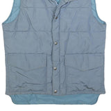 WOOLRICH Boys Blue Light Blue Puffer Jacket L Polyester Zip Sleeveless Outdoor