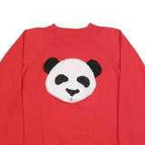 HANES Womens Red Panda Graphic Crew Neck XL Sweatshirt Cotton Blend Casual