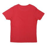 BENCH Mens Red Graphic T-Shirt M Short Sleeve Crew Neck Casual Cotton Blend