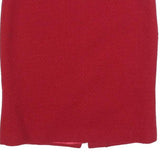 JIGSAW Womens Red Mini Wool Plain Skirt M Classic Elegant Office Wear