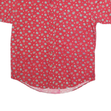 SALMON RIVER TRADERS Mens Red Printed Cotton Casual Shirt M Summer Patterned