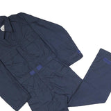 TENNIER INDUSTRIES Mens Navy Blue Synthetic Dungarees Regular Fit XS W29 L24