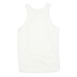 CHAMPION Womens White Graphic Vest 2XL Sleeveless Crew Neck Drawstring Jersey