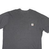CARHARTT Mens Grey Graphic T-Shirt XL Short Sleeve Crew Neck Rugged Design