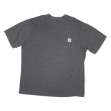 CARHARTT Mens Grey Graphic T-Shirt XL Short Sleeve Crew Neck Rugged Design