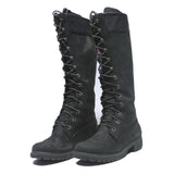 TIMBERLAND Tall Lace-Up Womens Black Synthetic Boots UK 4.5 Winter Fashion