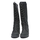 TIMBERLAND Tall Lace-Up Womens Black Synthetic Boots UK 4.5 Winter Fashion