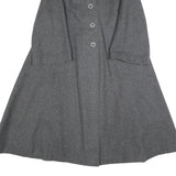 MORRIS Womens Grey Button Jacket S Woven Classic Elegant Stylish Tailored