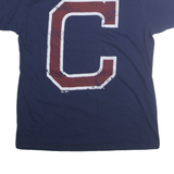 MAJESTIC Mens Navy Blue Graphic T-Shirt M Short Sleeve Crew Neck Cotton Blend