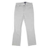 CHAPS Womens Jeans Grey Regular Straight Denim Light W32 L31 Classic Style Zip