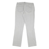 CHAPS Womens Jeans Grey Regular Straight Denim Light W32 L31 Classic Style Zip