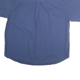 CROFT & BARROW Mens Blue Cotton Short Sleeve Button Shirt XL Casual Relaxed Fit