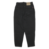 HIS Womens Jeans Black Relaxed Tapered Denim Medium W28 L27 Stylish Casual Wear