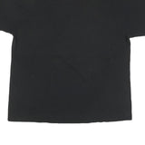 DOM Mens Black Space Wolf Graphic T-Shirt XL Short Sleeve Crew Neck Unique Print