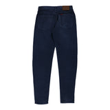 Cotton Belt Trousers - 32W 35L Blue Cotton