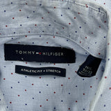Tommy Hilfiger Polka Dot Shirt - Medium Blue Cotton