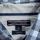 Tommy Hilfiger Checked Shirt - Medium Blue Cotton