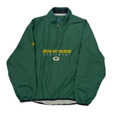 Green Bay Packers Reebok Football Windbreaker - Medium Green Polyester