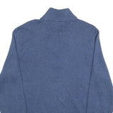 POLO RALPH LAUREN Mens Blue Plain Pullover Jumper Crew Neck Cotton M Classic