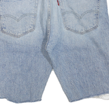 LEVI'S Mens Denim Blue Cut-Off Shorts S W30 Classic Fit Casual Style