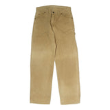 DICKIES Mens Jeans Beige Regular Straight Denim W30 L30 Workwear Zip Closure