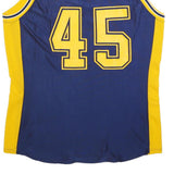 RUSSELL ATHLETIC Mens Blue & Yellow Oak Hill Graphic Jersey XL Sleeveless Crew