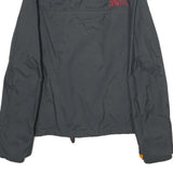 SUPERDRY Womens Black Nylon Zip Jacket S Casual Lightweight Design