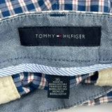 Tommy Hilfiger Checked Chino Shorts - 36W 10L White Cotton