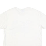 POLO RALPH LAUREN Mens White Blue Graphic T-Shirt L Short Sleeve Crew Neck