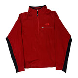 The North Face Fleece - Large Red Polyester