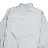 HABAND Mens White Lightweight Zip Jacket XL Polyester Plain Casual Outerwear