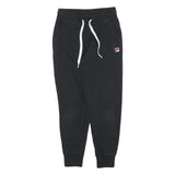 FILA Womens Joggers Black Slim Tapered S W24 L26 Cotton Blend Casual Sportswear