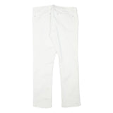 RALPH LAUREN Womens Slim White Cotton Blend Denim Jeans W32 L28 Zip Stylish