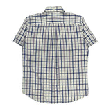 Tommy Hilfiger Checked Short Sleeve Shirt - Large White Cotton