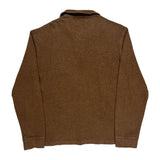 Polo By Ralph Lauren 1/4 Zip - Large Brown Cotton