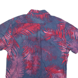 LEVI'S Mens Blue & Red Cotton Blend Printed Shirt XL Casual Short Sleeve Summer