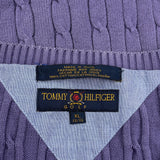 Tommy Hilfiger Sweater Vest - XL Purple Cotton