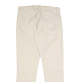 DOCKERS Mens Cotton Beige Regular Straight Trousers W32 L32 Classic Casual