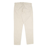 DOCKERS Mens Cotton Beige Regular Straight Trousers W32 L32 Classic Casual