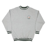 ASH CITY Mens Grey Sweatshirt L Basketball Print Crew Neck Cotton Blend Pullover