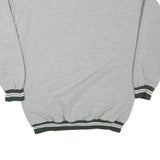 ASH CITY Mens Grey Sweatshirt L Basketball Print Crew Neck Cotton Blend Pullover